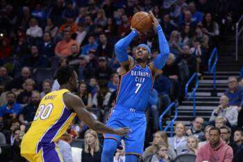 Julius Randle s'entraîne avec Carmelo Anthony