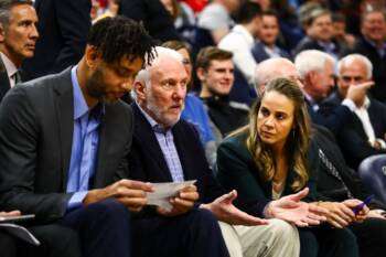 Tim Duncan à la barre des Spurs face aux Hornets