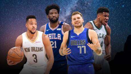 Encore des chefs-d'œuvre dédicacés Luka Doncic et Joel Embiid