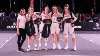 L'équipe canadienne remporte son troisième titre mondial 3X3 d'affilée