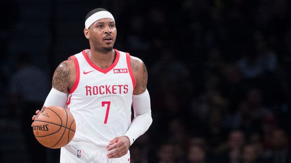 Le propriétaire des Rockets a été surpris du départ de Carmelo Anthony