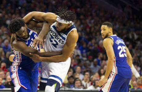 2 matchs de suspension pour Embiid et Towns