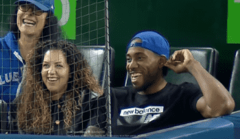 Kawhi Leonard était de passage au match des Blue Jays