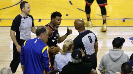 L'homme qui a poussé Lowry est un propriétaire des Warriors