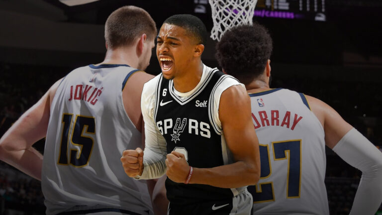 Les Spurs surprennent les Nuggets à San Antonio